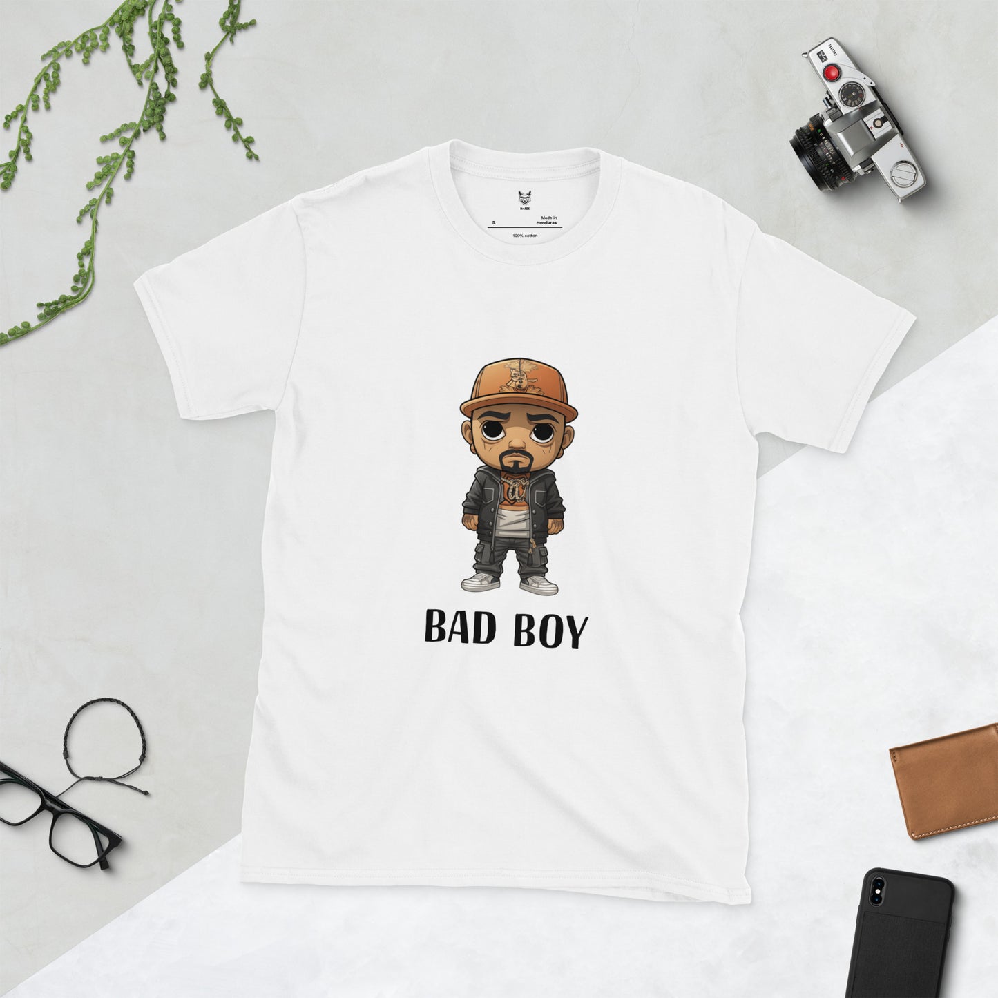 Short-Sleeve Unisex T-Shirt "BAD BOY" ID: 196 (PREMIUM)