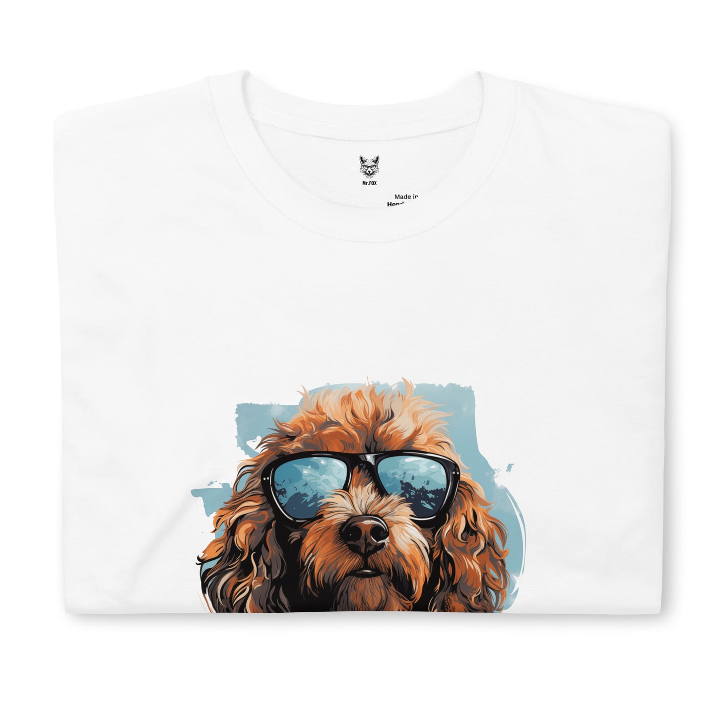 Koszulka unisex z krótkim rękawem „COOL DOG” ID: 208 (PREMIUM)