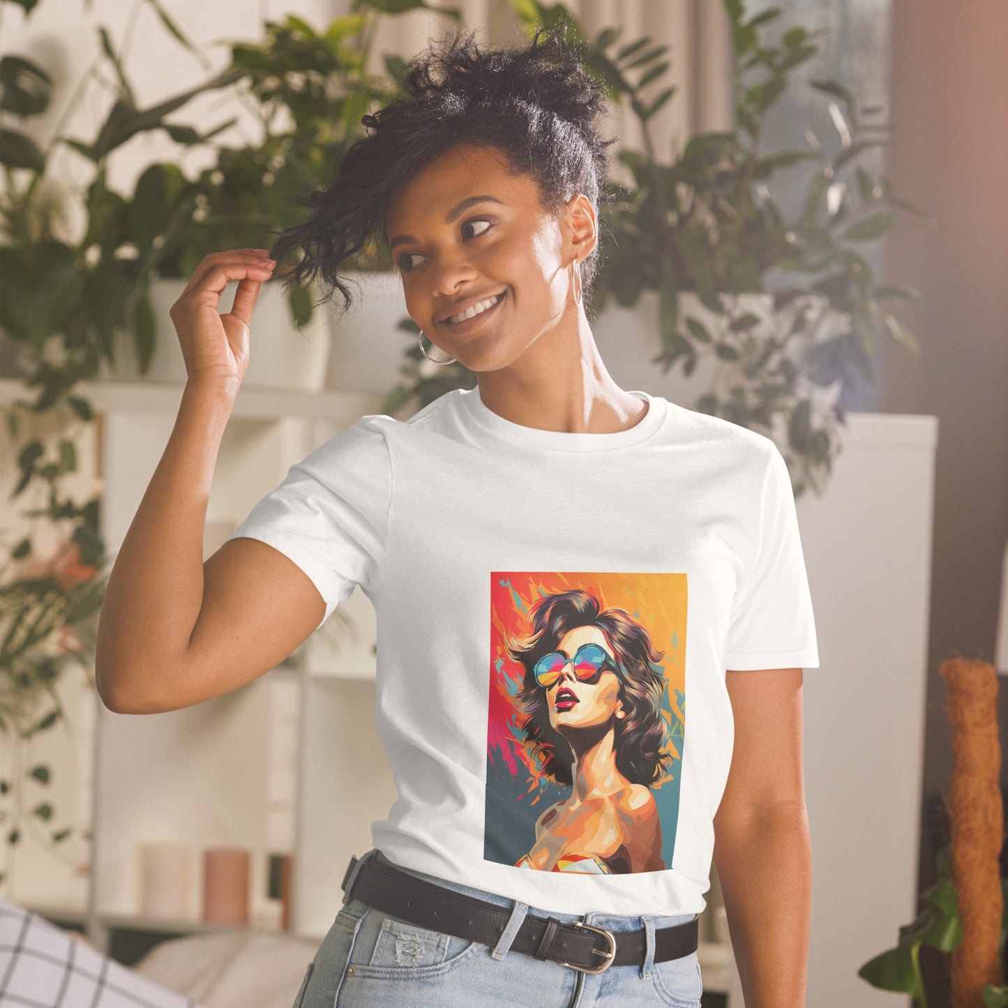 Short-Sleeve Unisex T-Shirt "POP ART GIRL" ID: 225 (PREMIUM)