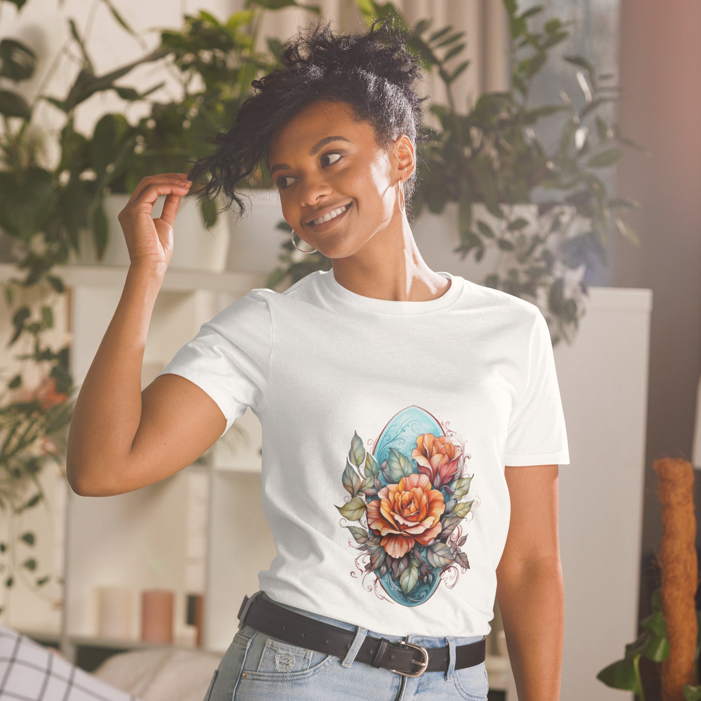 Short-Sleeve Unisex T-Shirt "FLOWERS" ID: 231 (PREMIUM)