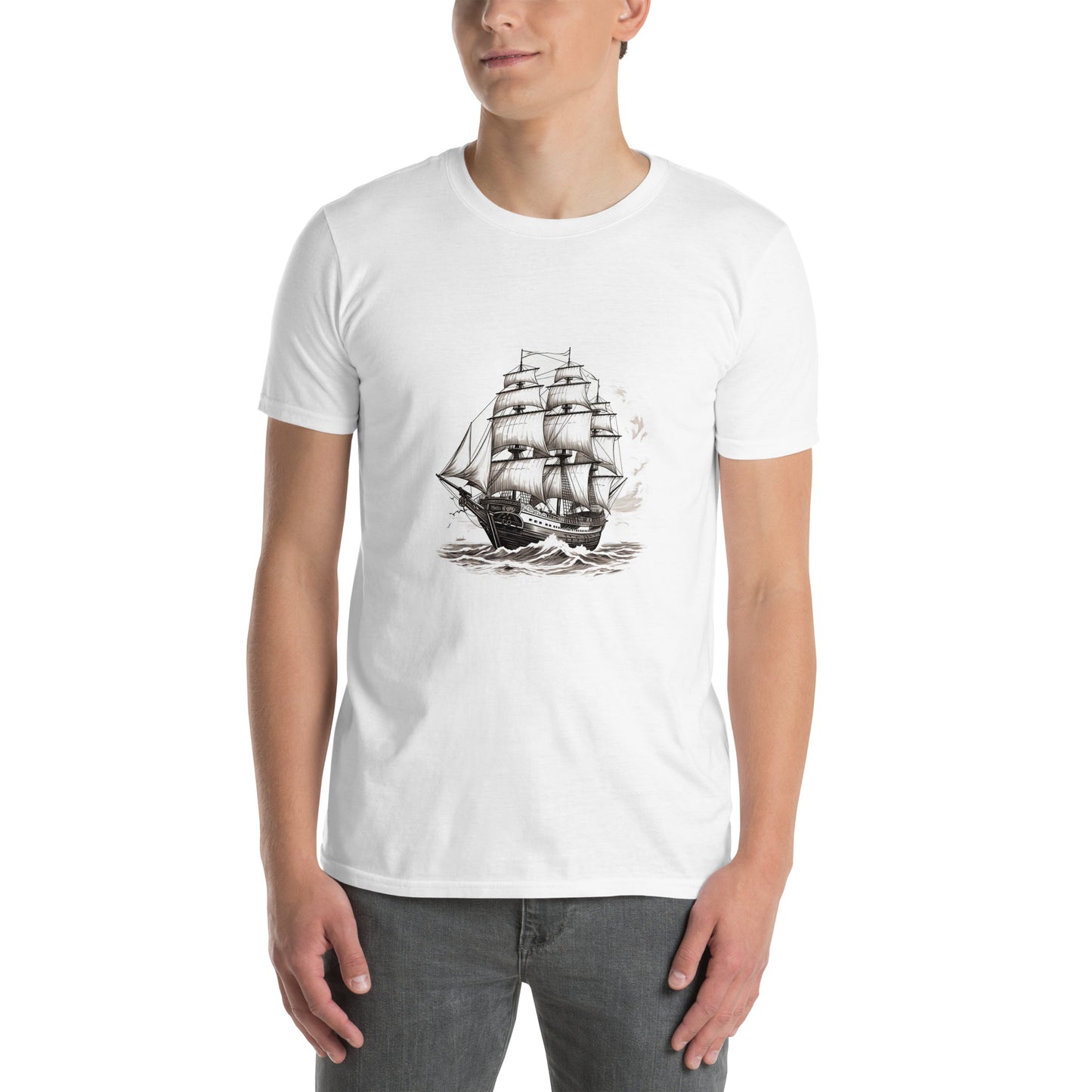 T-shirt unisex z krótkim rękawem „SHIP” ID: 246 (PREMIUM)