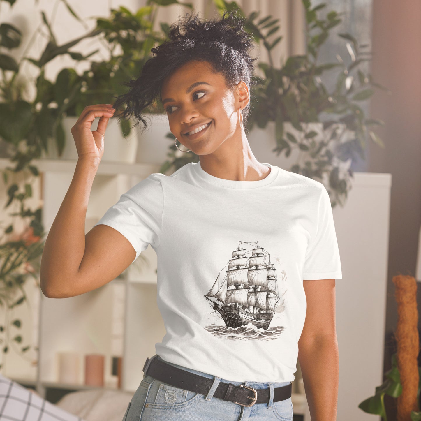 T-shirt unisex z krótkim rękawem „SHIP” ID: 246 (PREMIUM)