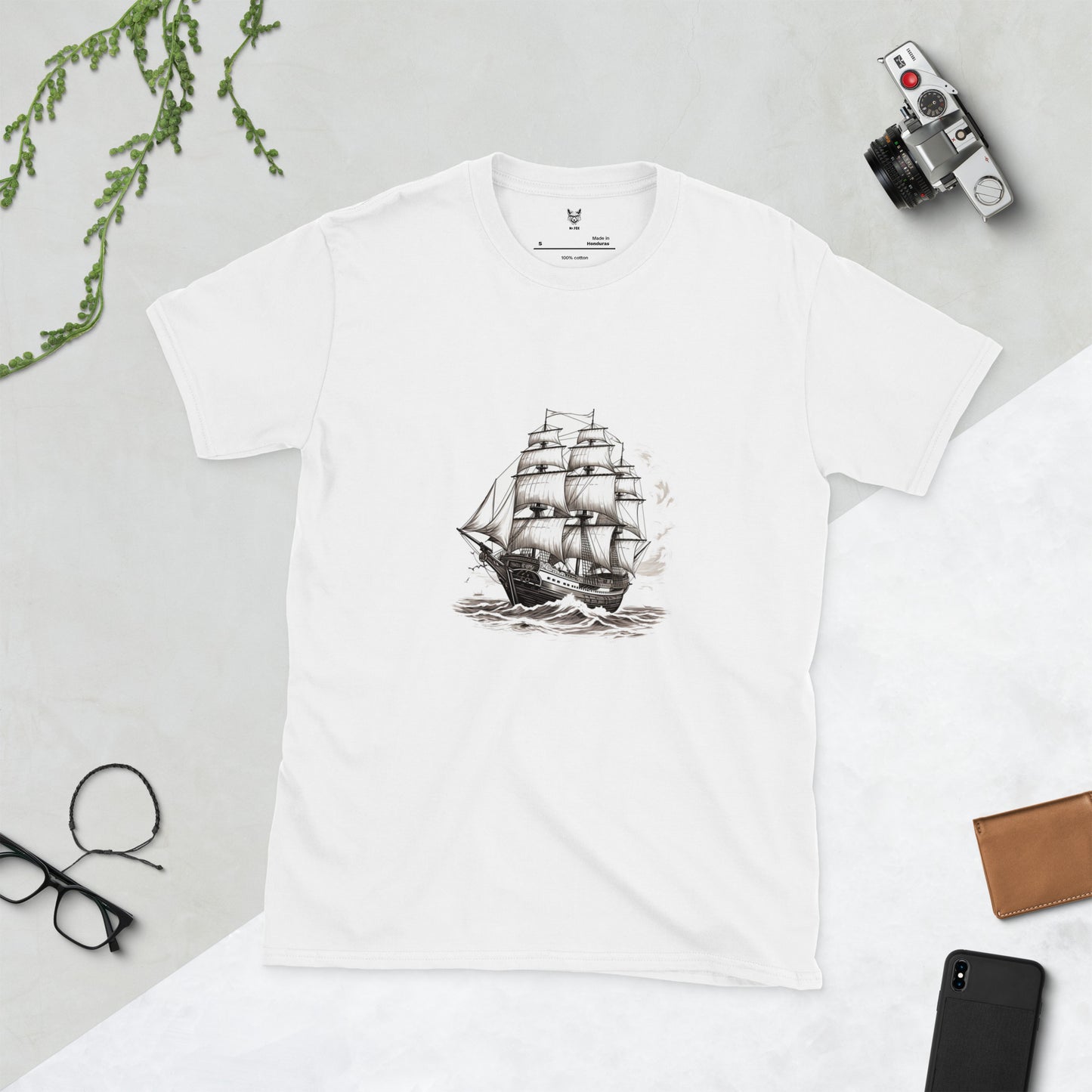 T-shirt unisex z krótkim rękawem „SHIP” ID: 246 (PREMIUM)