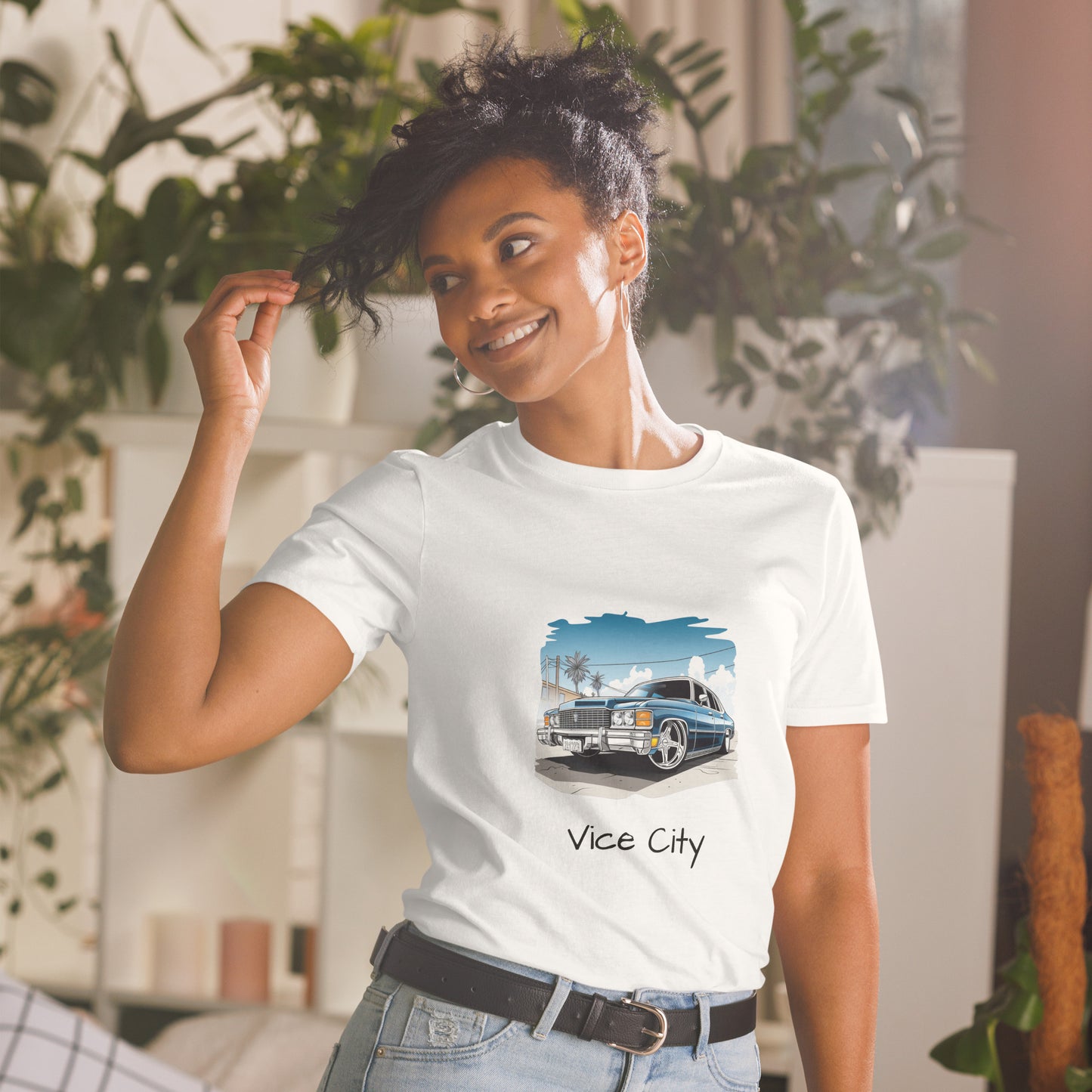 Koszulka unisex z krótkim rękawem „Vice City” ID: 224 (PREMIUM)