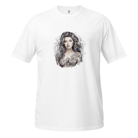 T-Shirt unisex z krótkim rękawem „TATTOO GIRL” ID: 257 (PREMIUM)