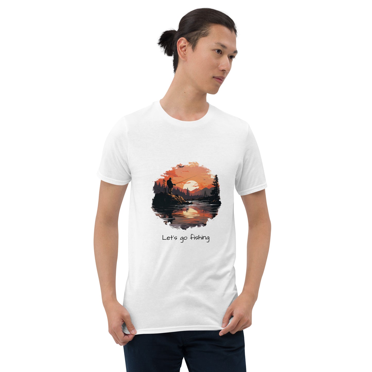 Short-Sleeve Unisex T-Shirt "Let's go fishing" ID: 226 (PREMIUM)