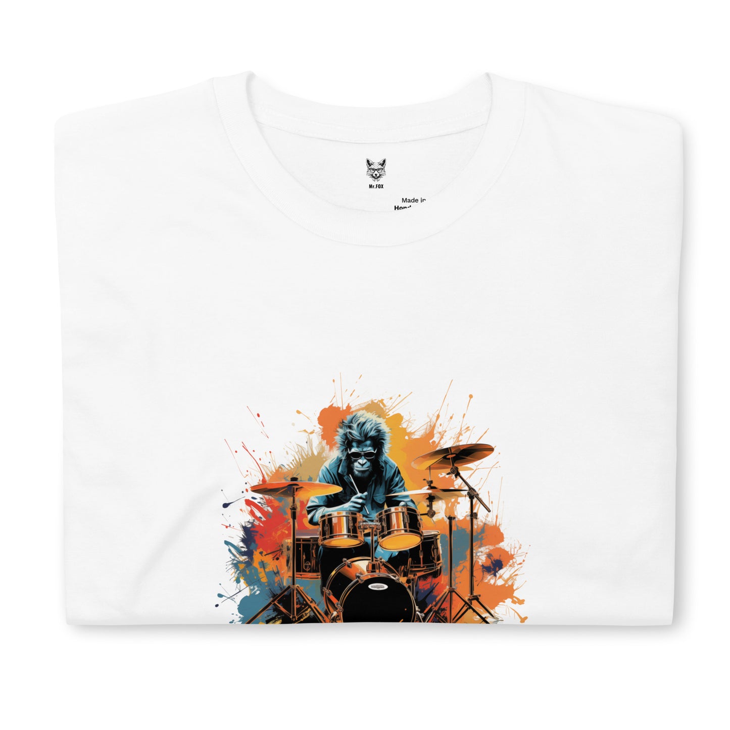 Koszulka unisex z krótkim rękawem „I like Drums” ID: 236 (PREMIUM)