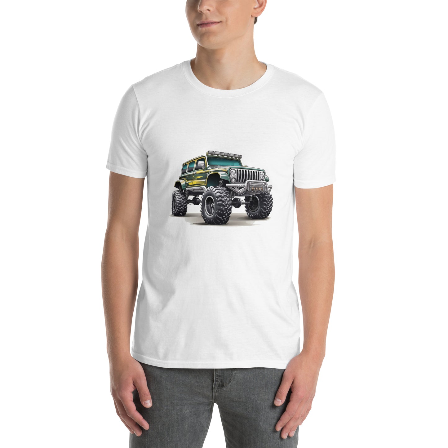 T-shirt unisex z krótkim rękawem „OFF ROAD” ID: 164 (PREMIUM)