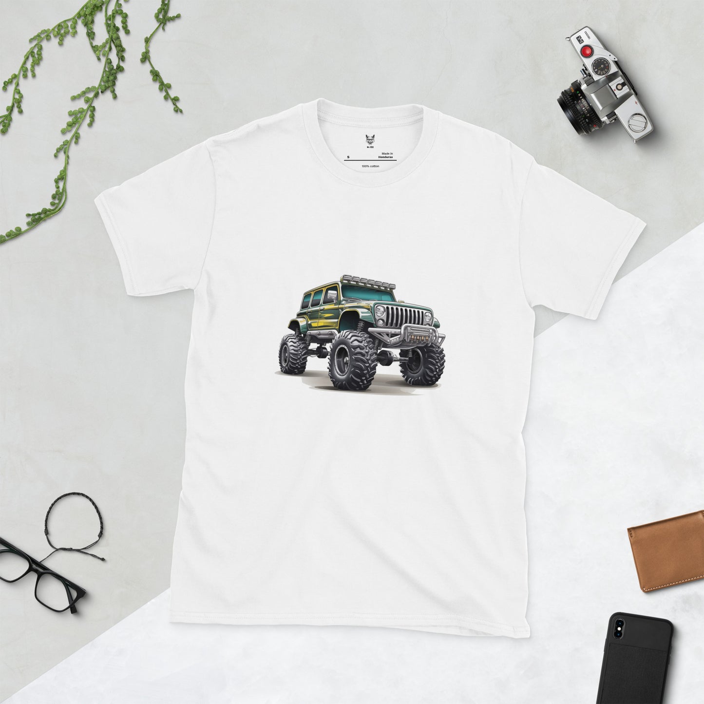 T-shirt unisex z krótkim rękawem „OFF ROAD” ID: 164 (PREMIUM)