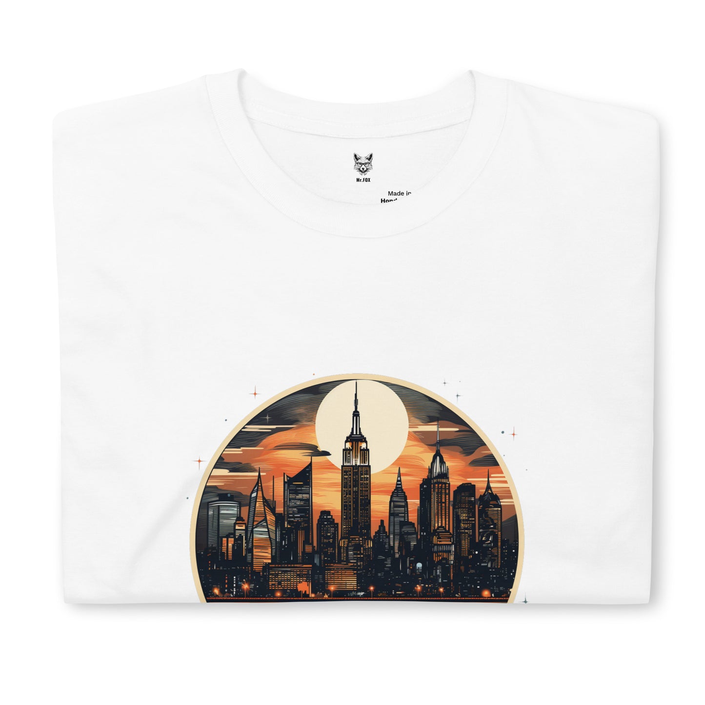 Koszulka unisex z krótkim rękawem „NIGHT CITY” ID: 201 (PREMIUM)