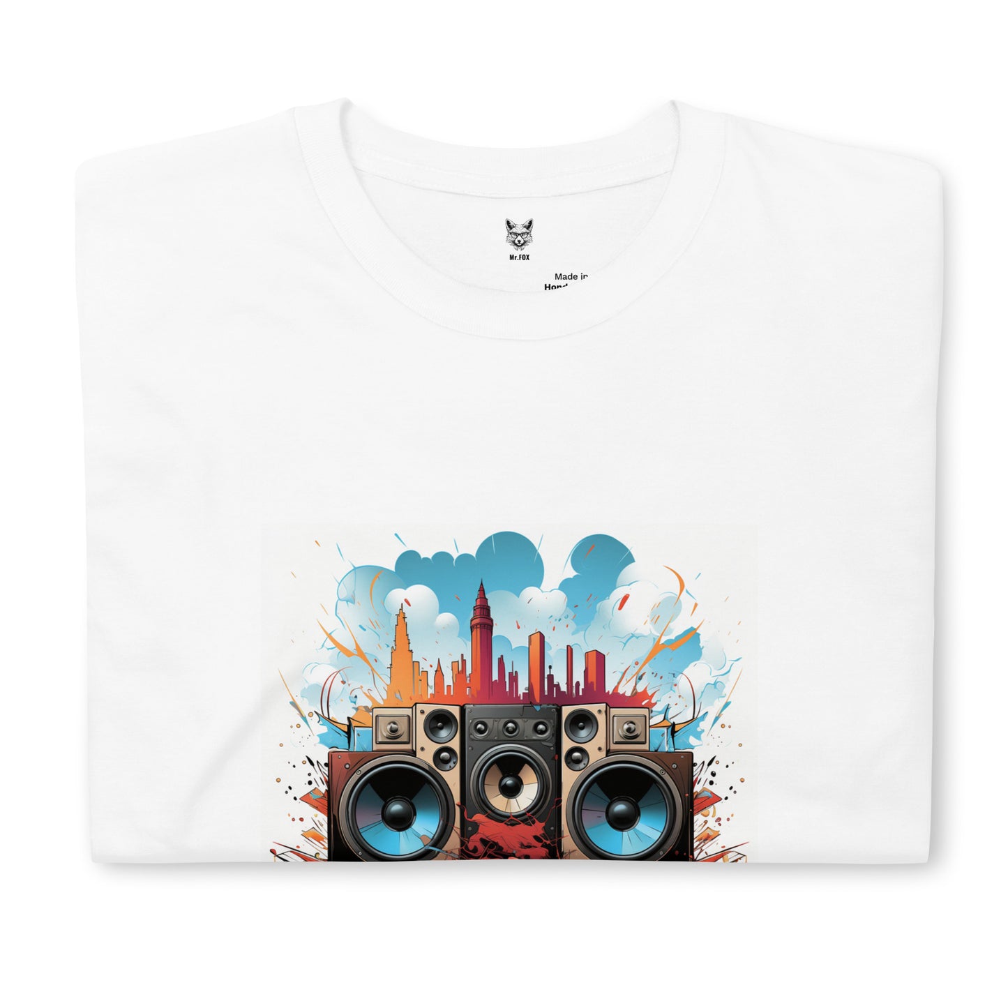 T-shirt unisex z krótkim rękawem „MUSIC” ID: 272 (PREMIUM)