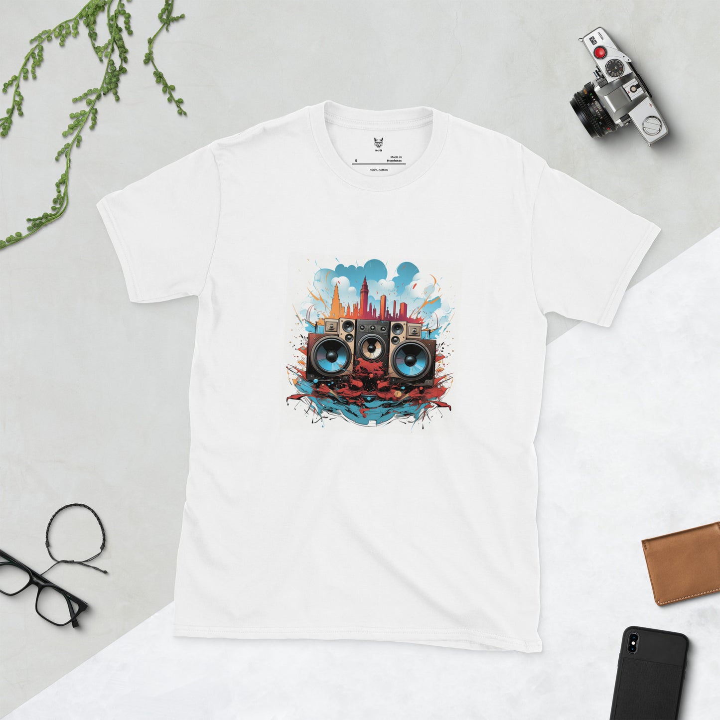 T-shirt unisex z krótkim rękawem „MUSIC” ID: 272 (PREMIUM)