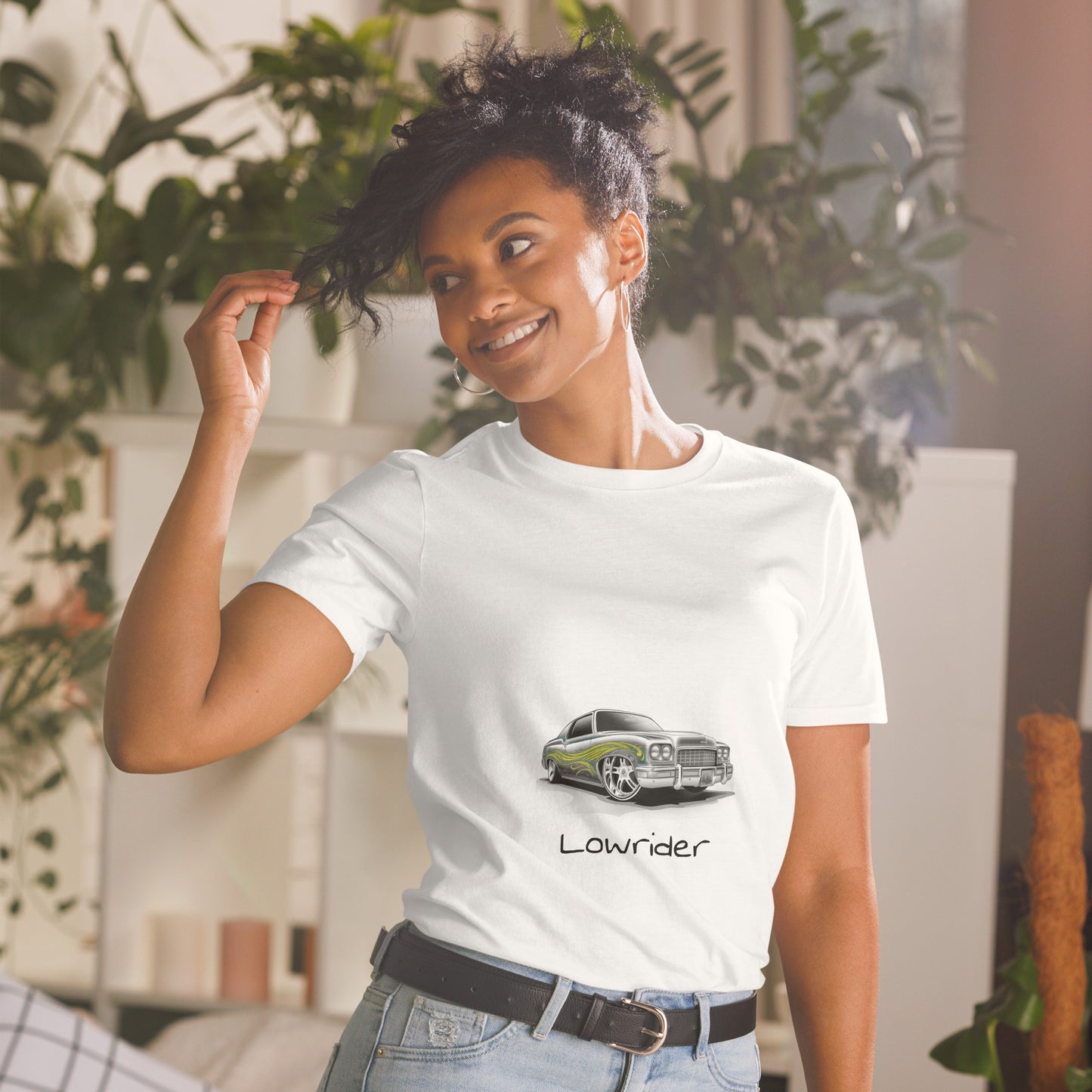 T-shirt unisex z krótkim rękawem „RETRO CAR” ID: 278 (PREMIUM)