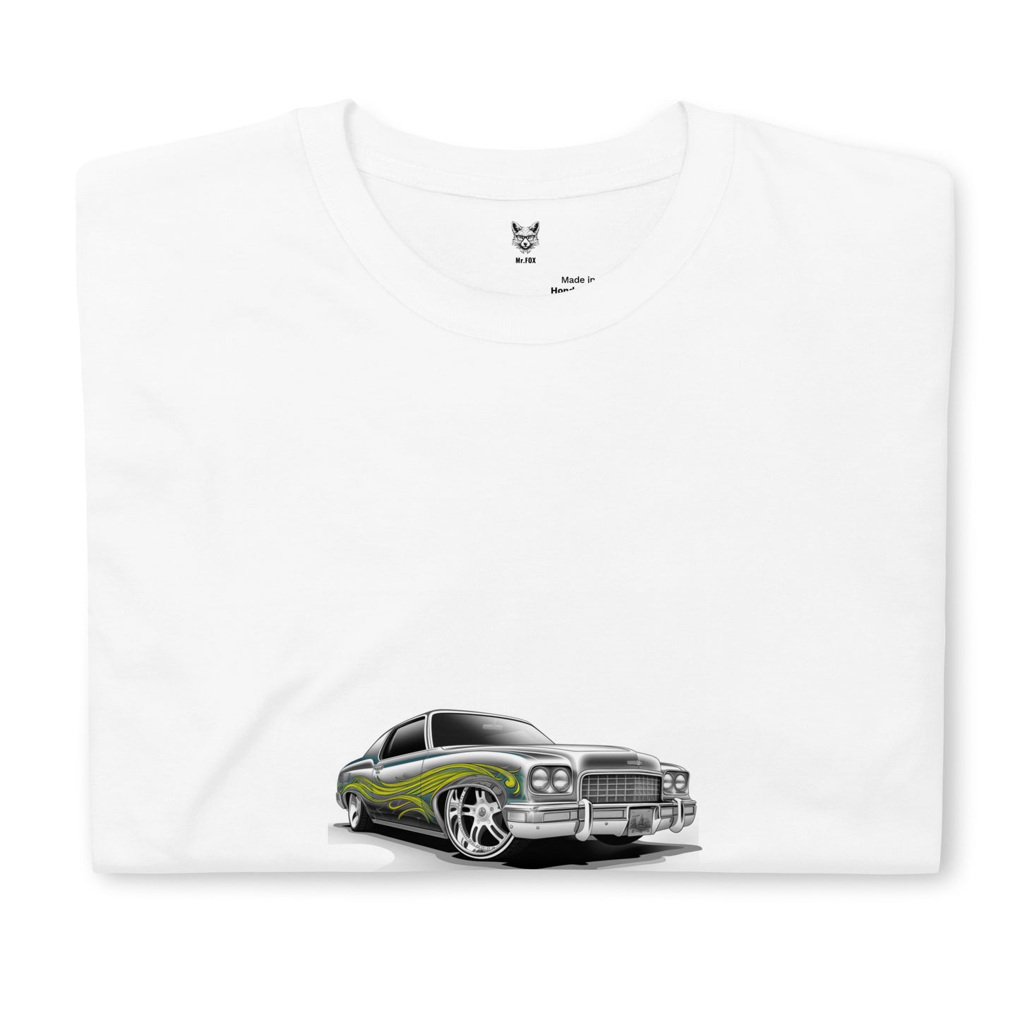 T-shirt unisex z krótkim rękawem „RETRO CAR” ID: 278 (PREMIUM)