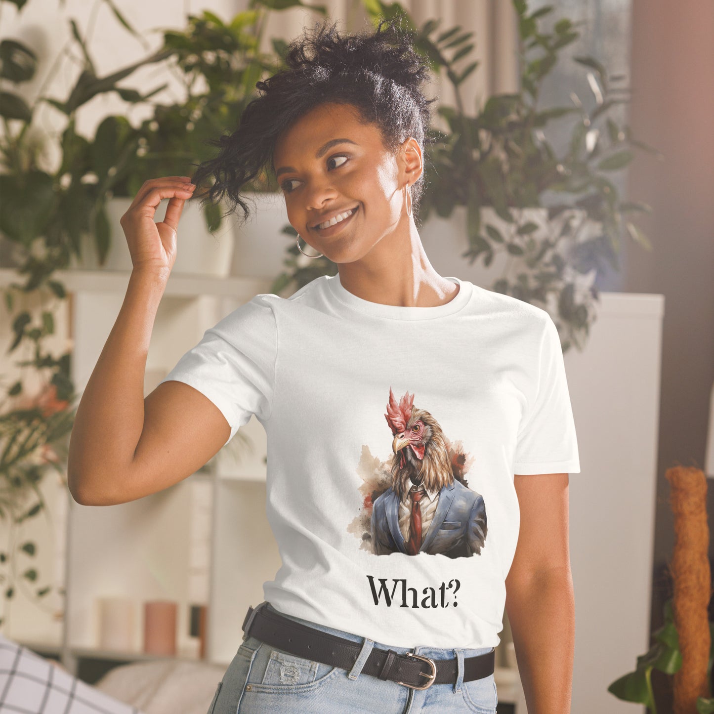 Short-Sleeve Unisex T-Shirt "WHAT?" ID: 281 (PREMIUM)