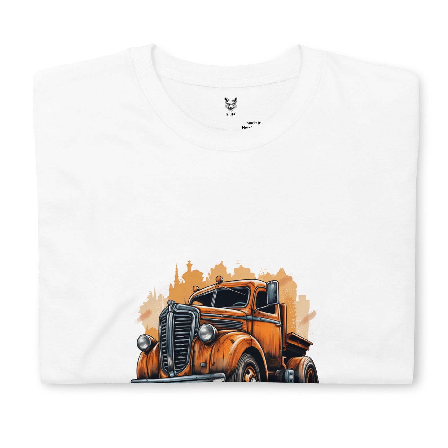 T-shirt unisex z krótkim rękawem „RETRO CAR” ID: 283 (PREMIUM)