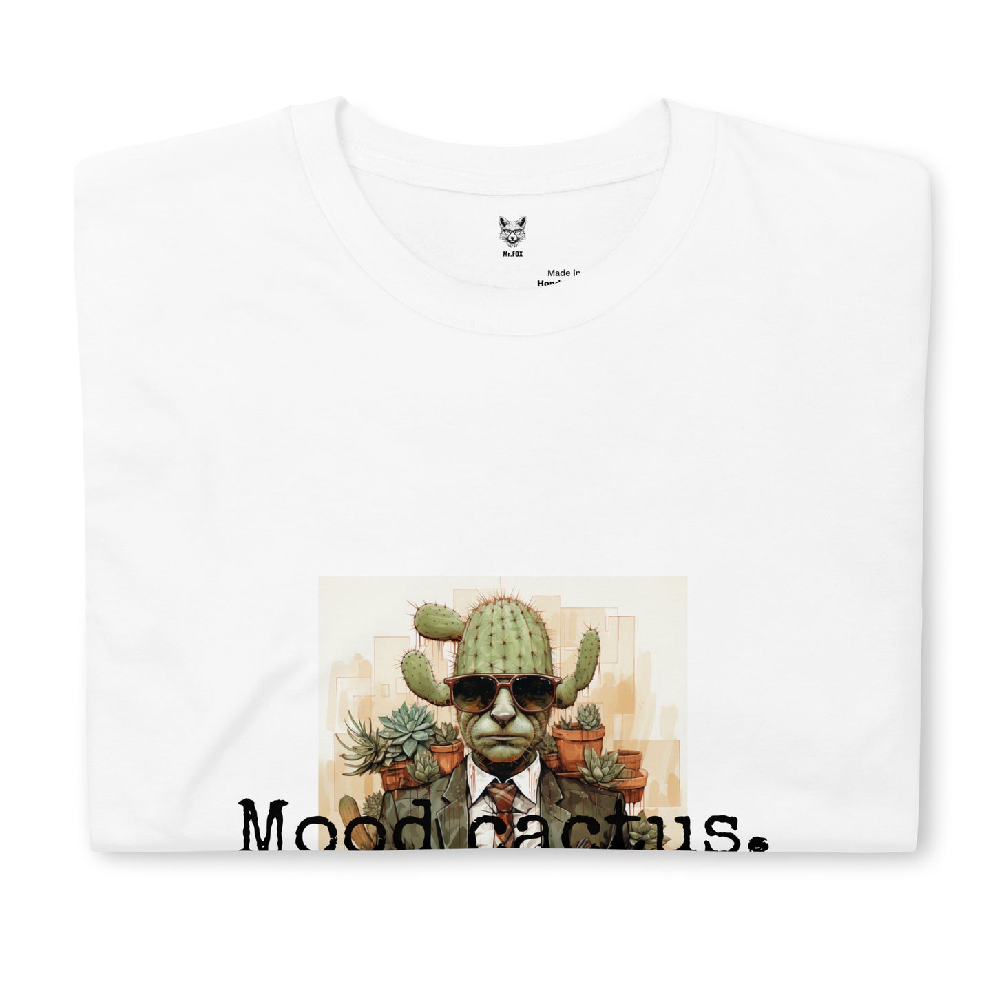 T-Shirt unisex z krótkim rękawem „MOOD CACTUS MEN” ID: 284 (PREMIUM)