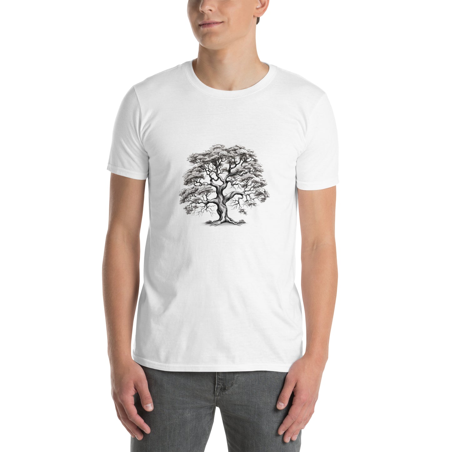 T-Shirt unisex z krótkim rękawem „LAS” ID: 290 (PREMIUM)