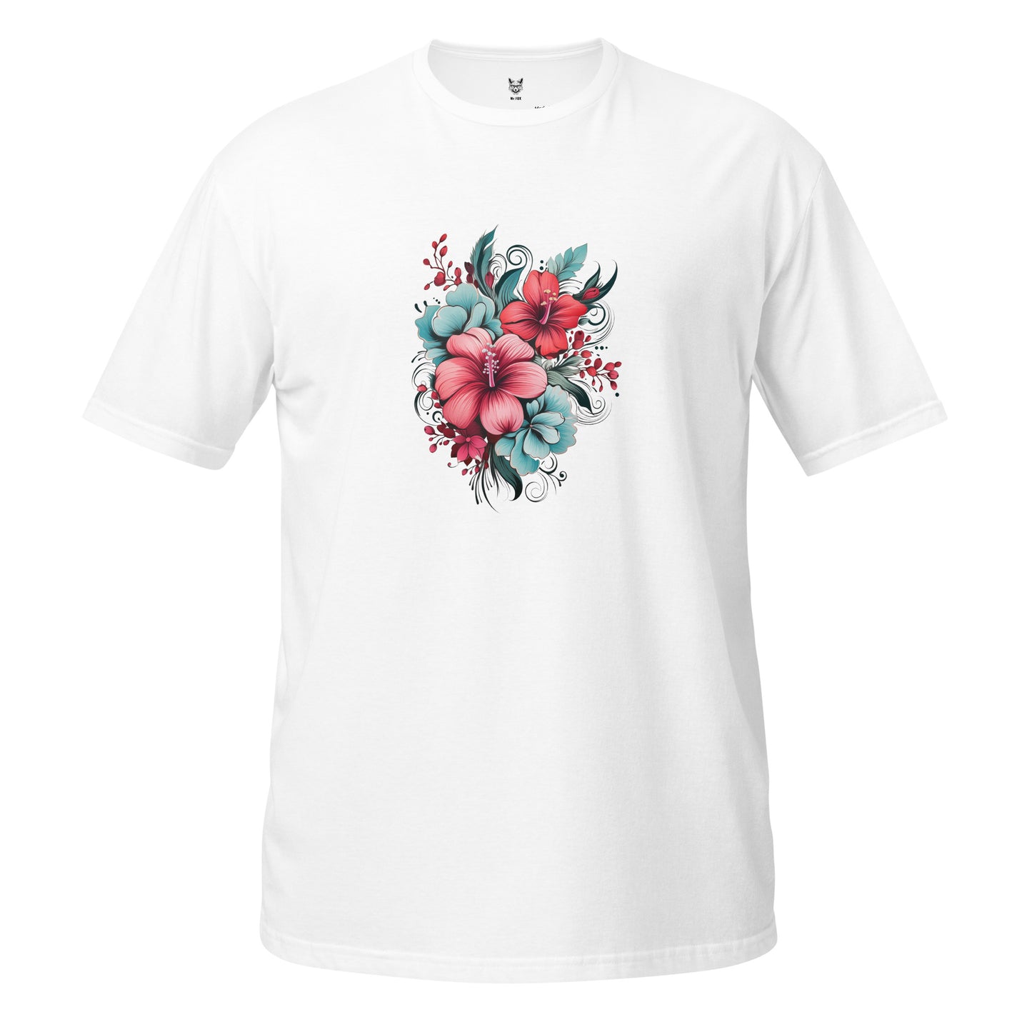 Koszulka unisex z krótkim rękawem „FLOWERS” ID: 293 (PREMIUM)