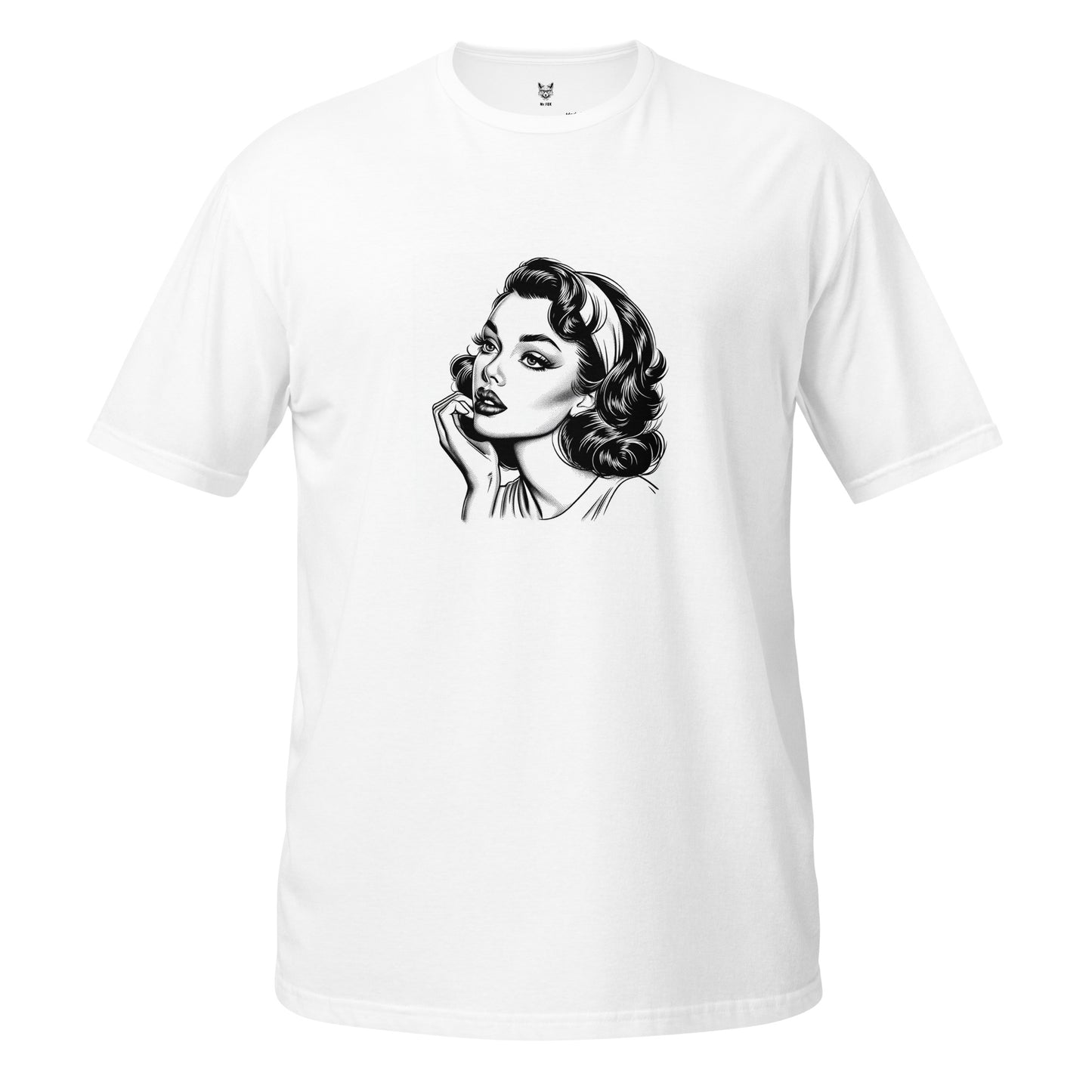 T-Shirt unisex z krótkim rękawem „RETRO GIRL” ID: 294 (PREMIUM)