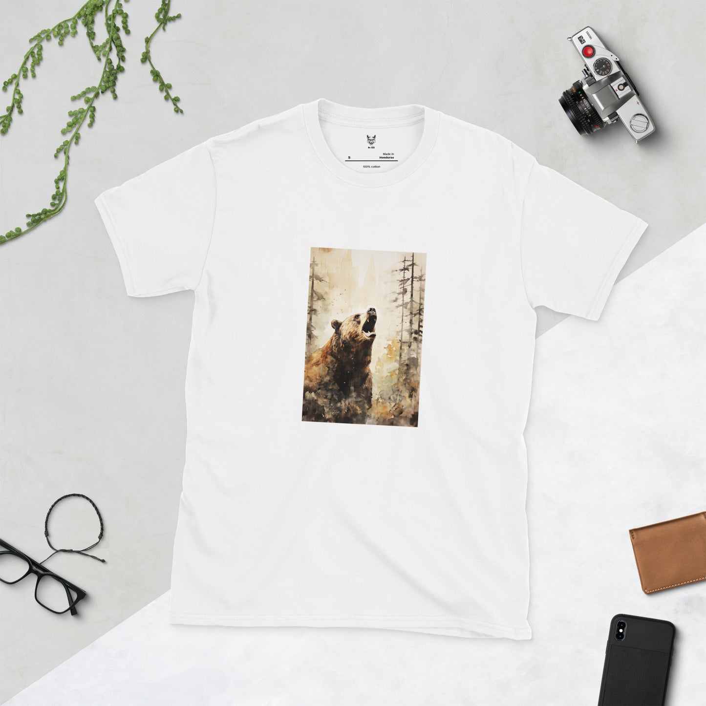 Short-Sleeve Unisex T-Shirt "BEAR" ID: 296 (PREMIUM)