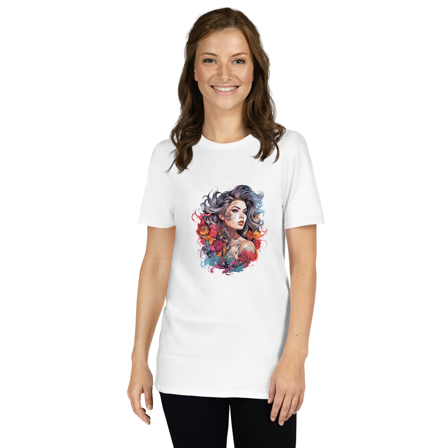 Short-Sleeve Unisex T-Shirt "ANIME GIRL" ID: 297 (PREMIUM)