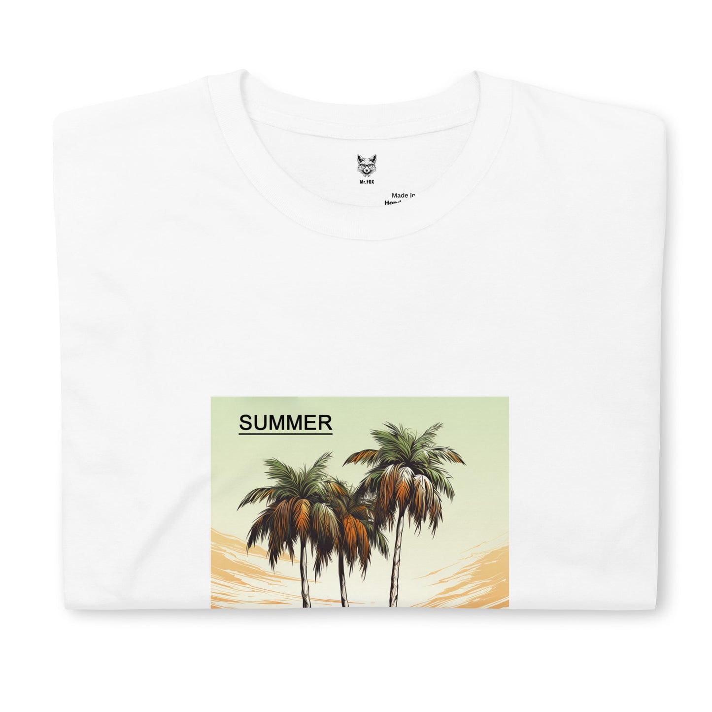 T-Shirt unisex z krótkim rękawem „PALMS SUMMER” ID: 303 (PREMIUM)