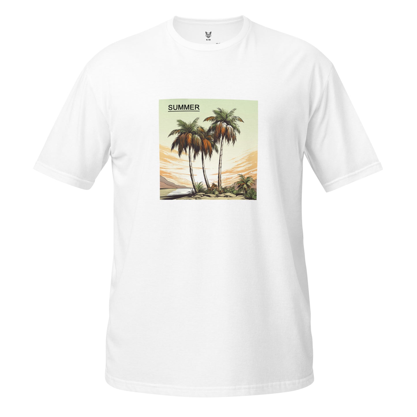 T-Shirt unisex z krótkim rękawem „PALMS SUMMER” ID: 303 (PREMIUM)