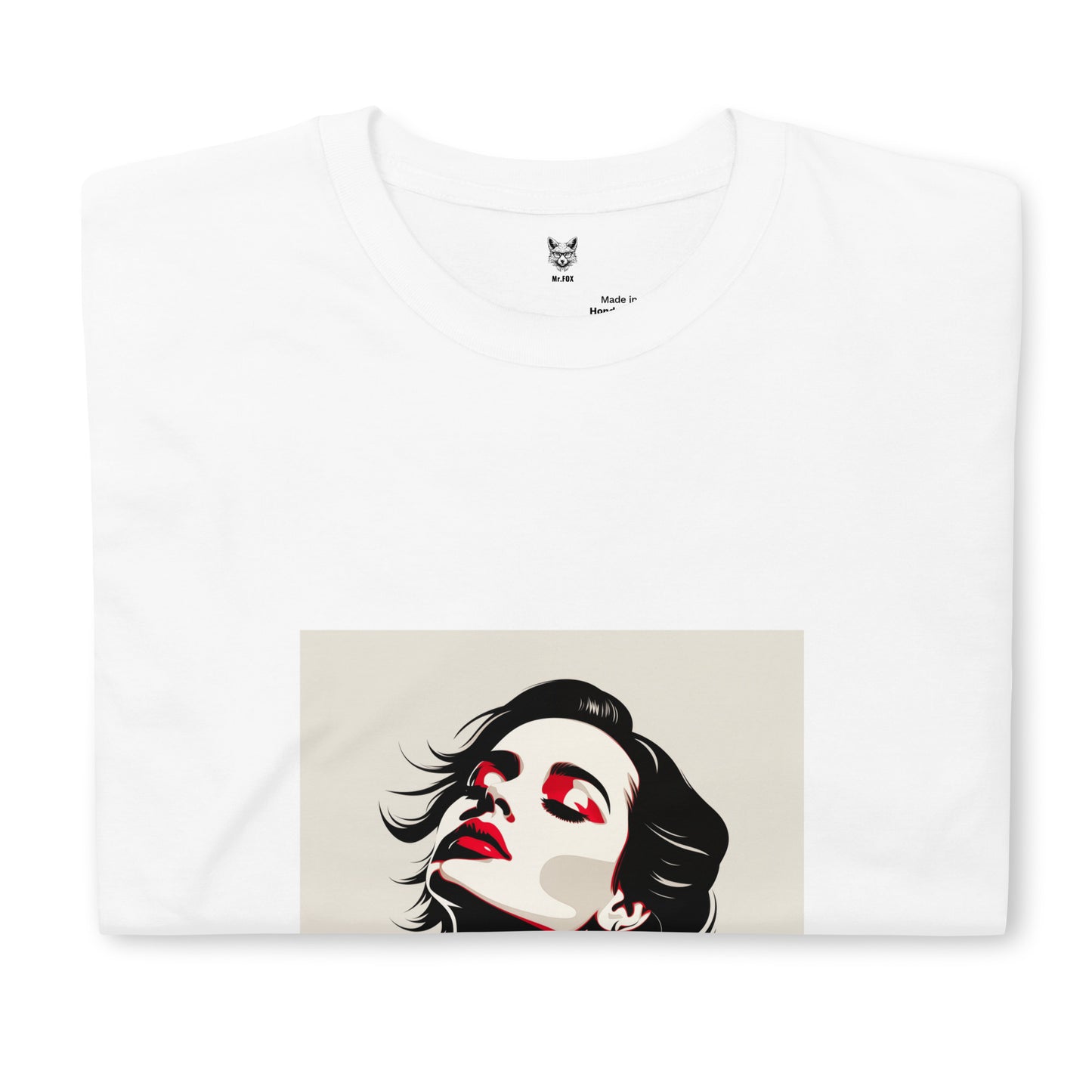 T-shirt unisex z krótkim rękawem „POP ART GIRL” ID: 307 (PREMIUM)