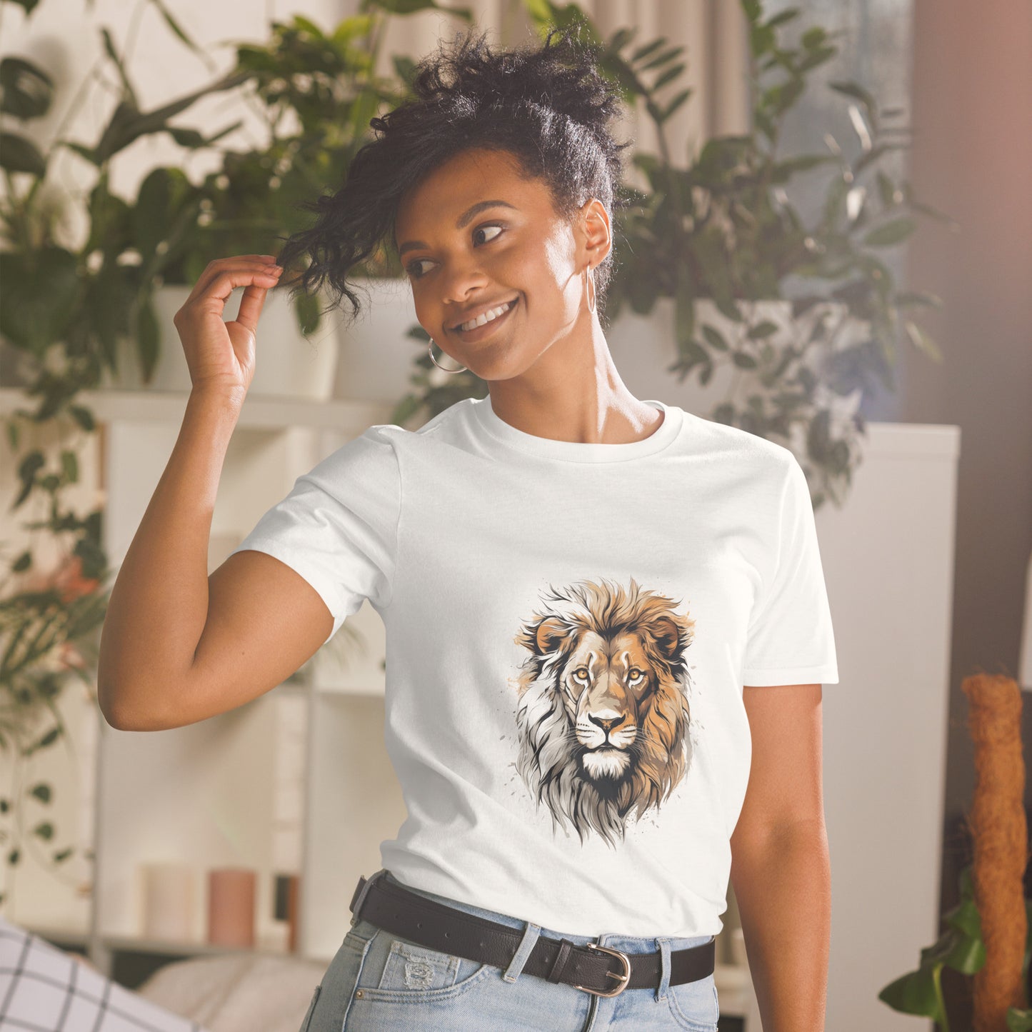 Short-Sleeve Unisex T-Shirt "LION" ID: 309 (PREMIUM)