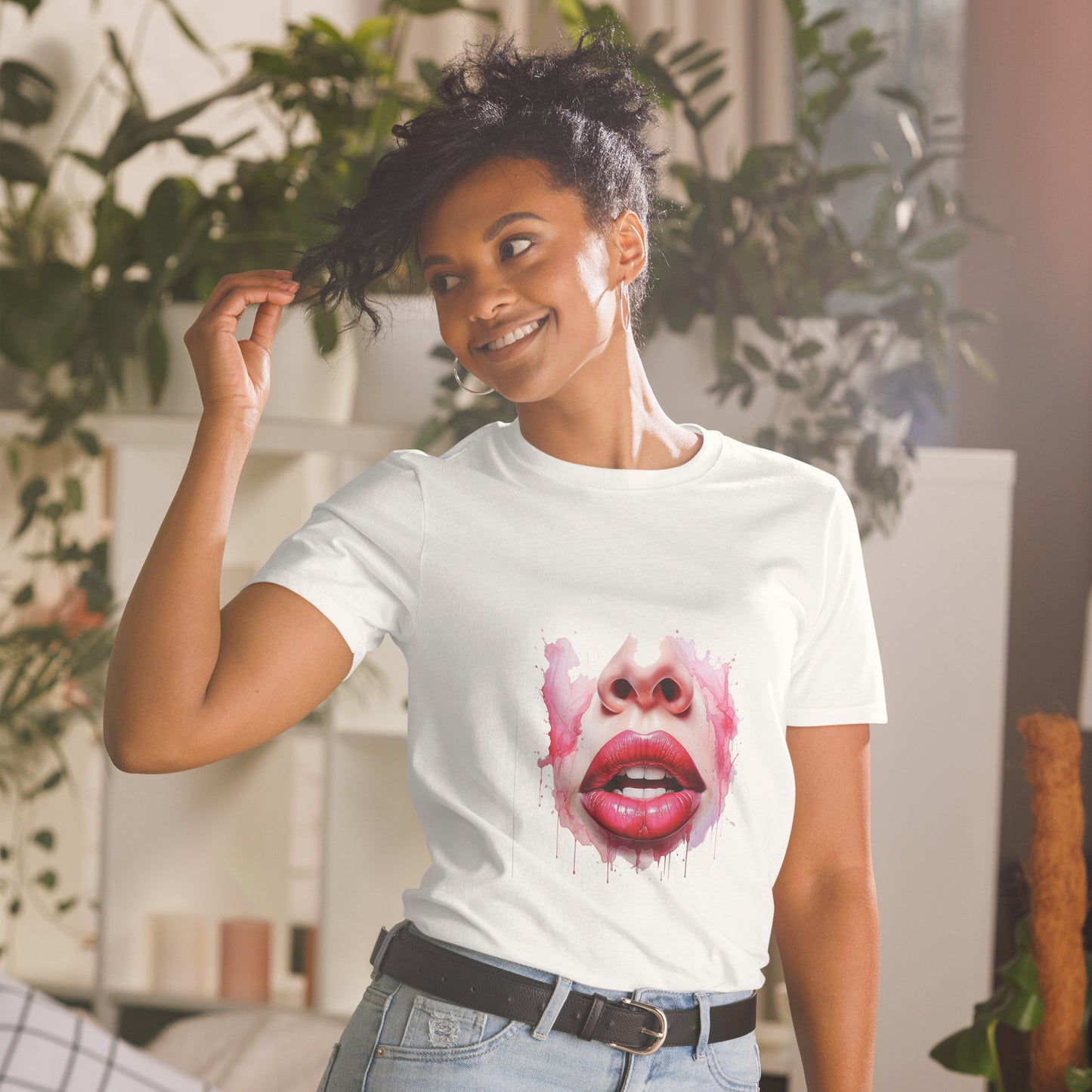 Short-Sleeve Unisex T-Shirt "LIPS" ID: 310 (PREMIUM)