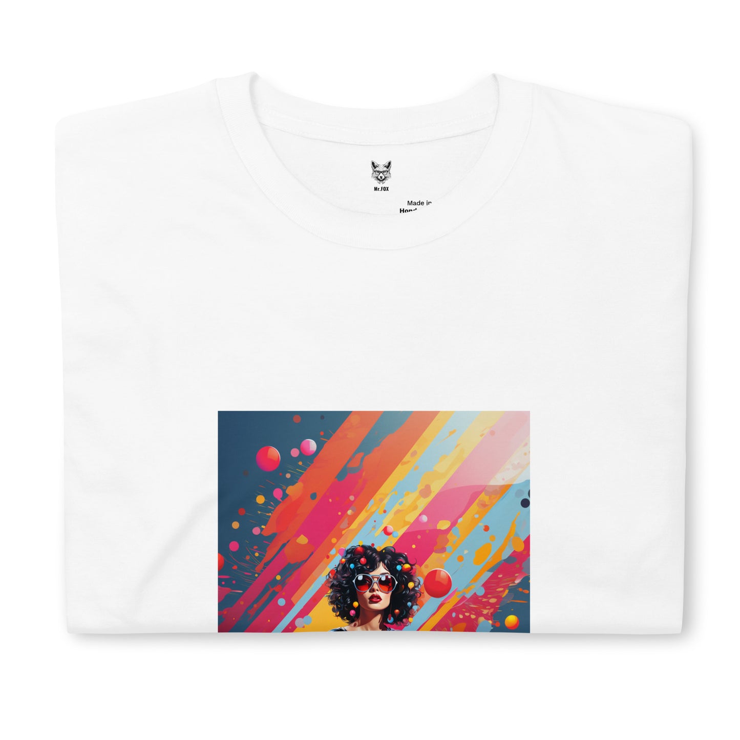 T-shirt unisex z krótkim rękawem „POP ART GIRL” ID: 312 (PREMIUM)