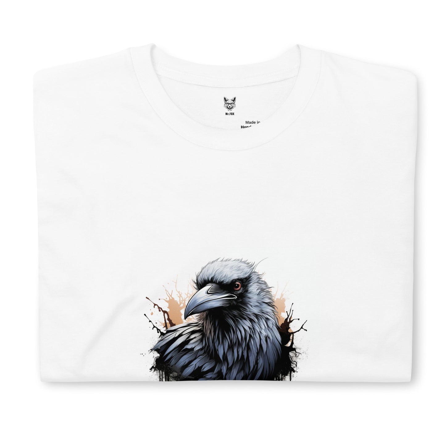 Koszulka unisex z krótkim rękawem "BIRD CROW" ID: 316 (PREMIUM)