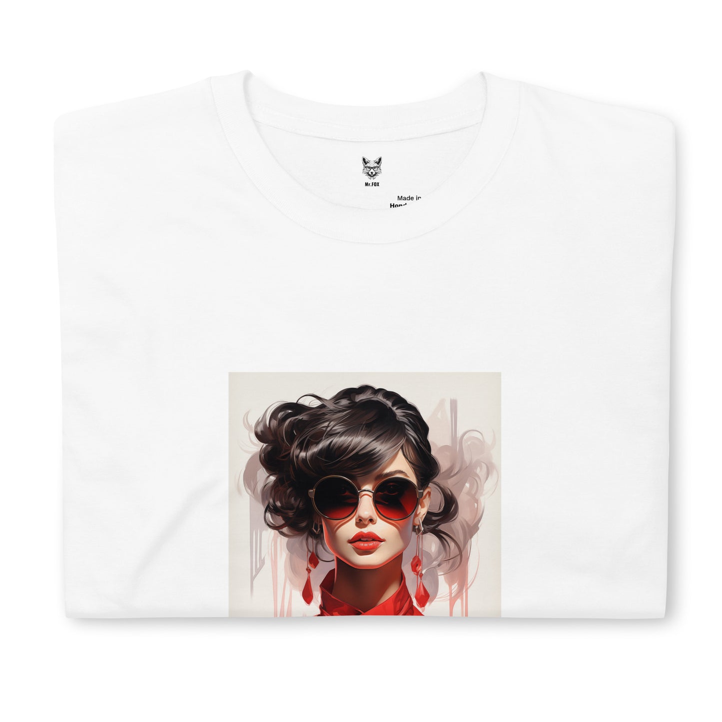 T-shirt unisex z krótkim rękawem „FASSION GIRL” ID: 321 (PREMIUM)