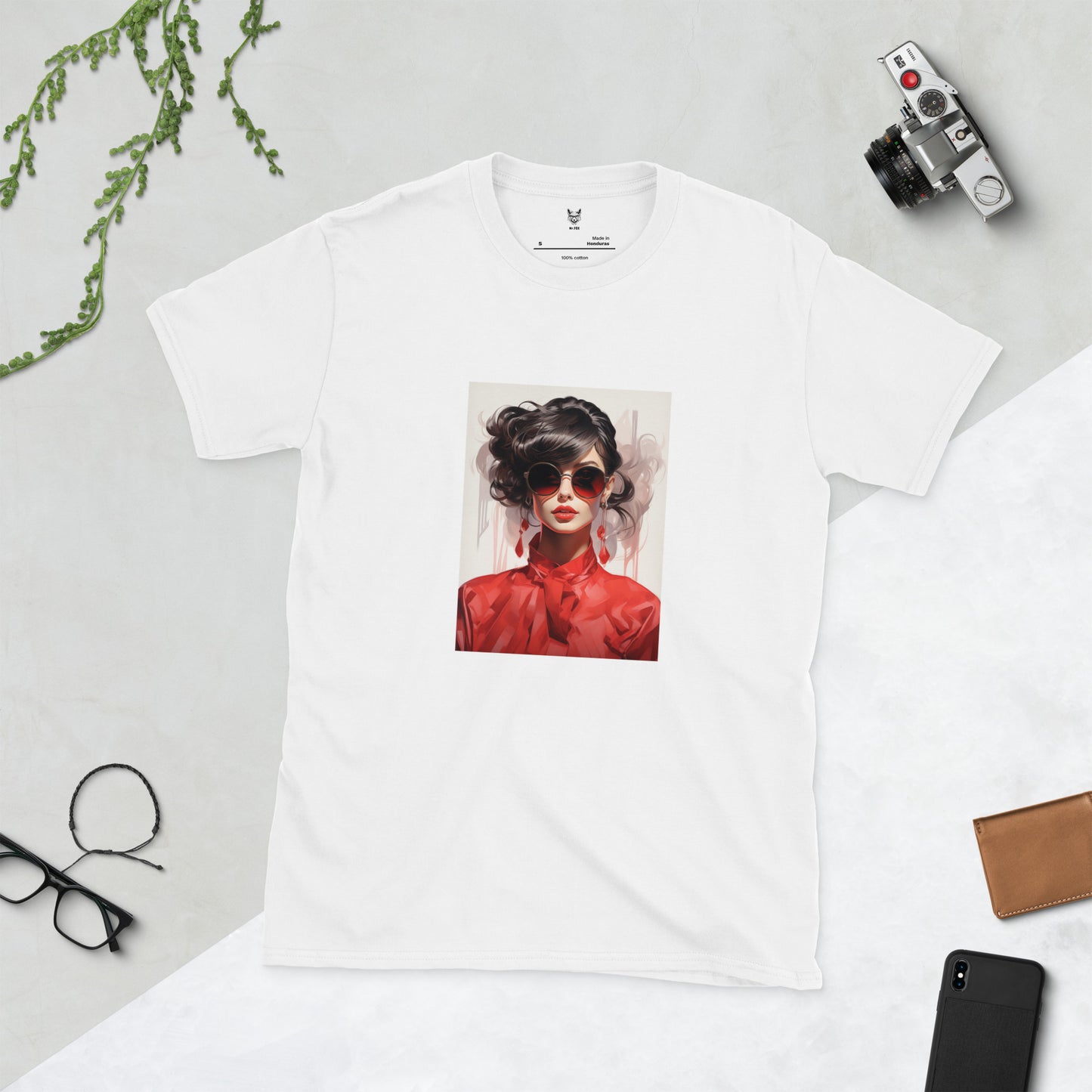 T-shirt unisex z krótkim rękawem „FASSION GIRL” ID: 321 (PREMIUM)