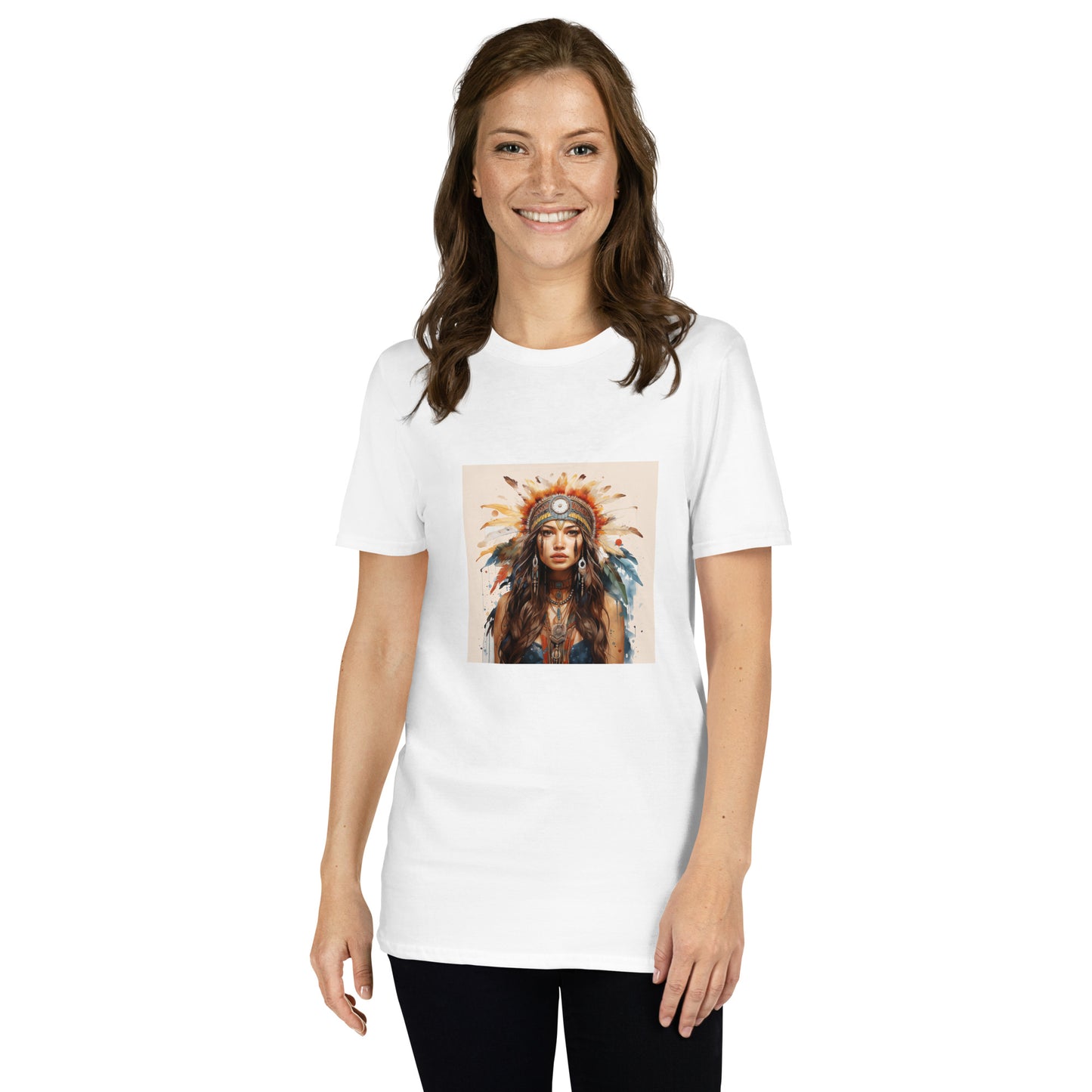 Short-Sleeve Unisex T-Shirt "INDIAN" ID: 327 (PREMIUM)