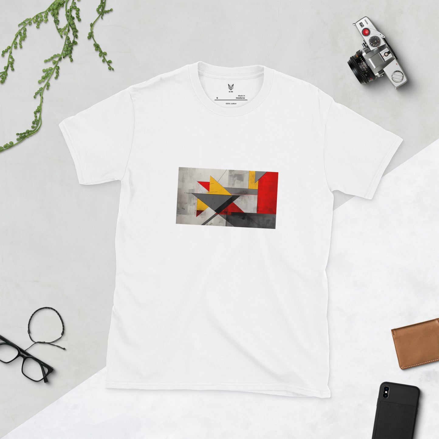 T-shirt unisex z krótkim rękawem „GEOMETRIA” ID: 324 (PREMIUM)