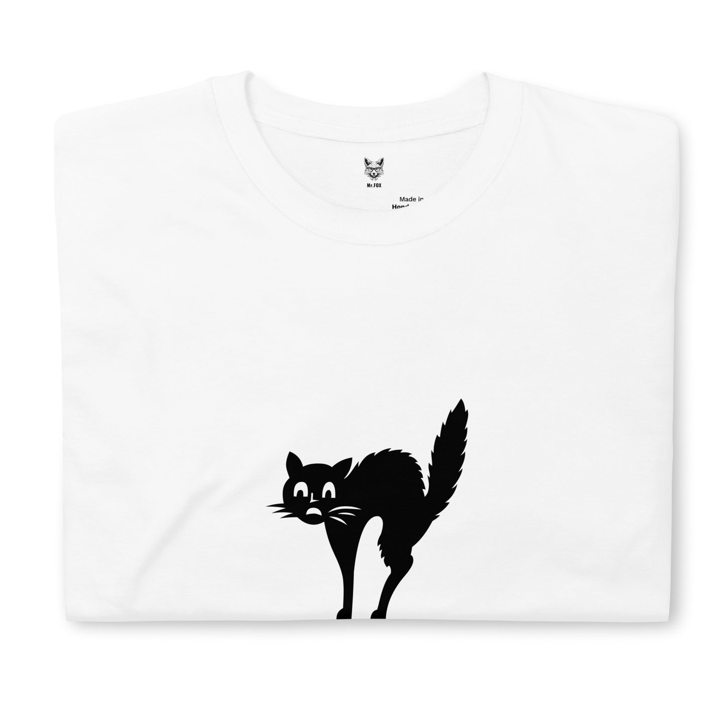 Short-Sleeve Unisex T-Shirt "BLACK CAT" ID: 334 (PREMIUM)