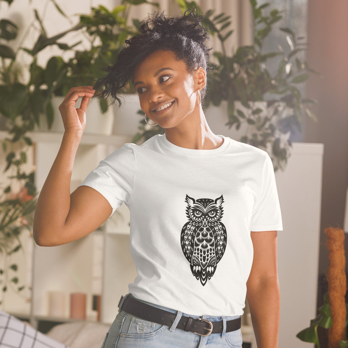 Short-Sleeve Unisex T-Shirt "OWL" ID: 335 (PREMIUM)