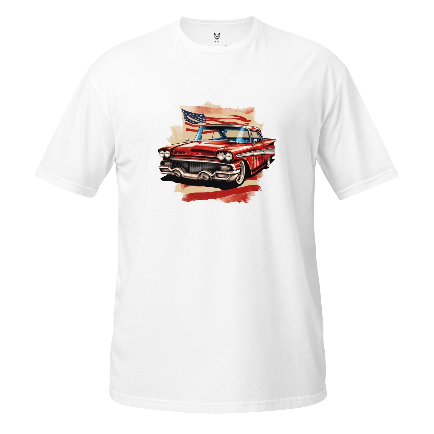 Koszulka unisex z krótkim rękawem „RETRO CAR” id: 24 (PREMIUM)