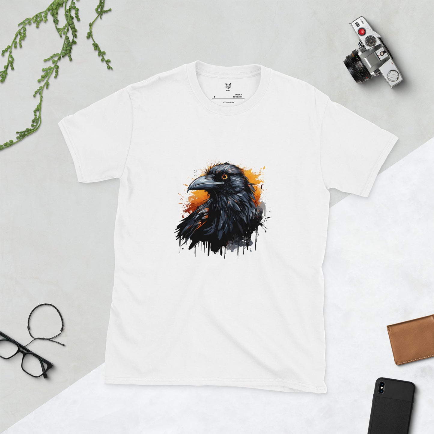 Koszulka unisex z krótkim rękawem „CROW” id: 27 (PREMIUM)