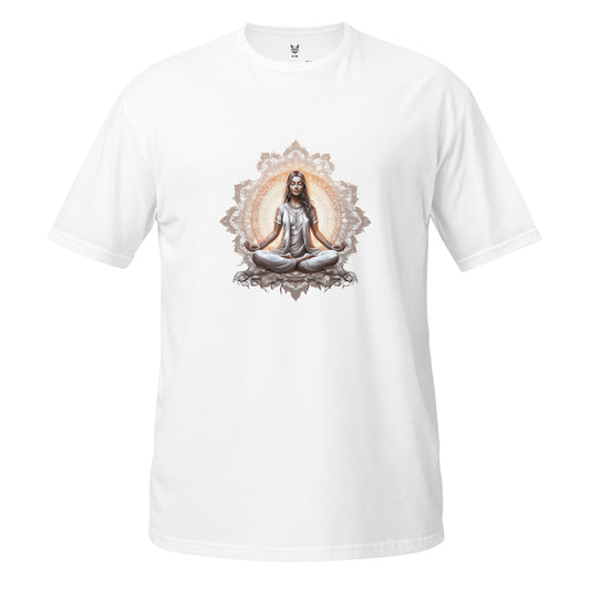 Koszulka unisex z krótkim rękawem „MEDITATION” id: 28 (PREMIUM)