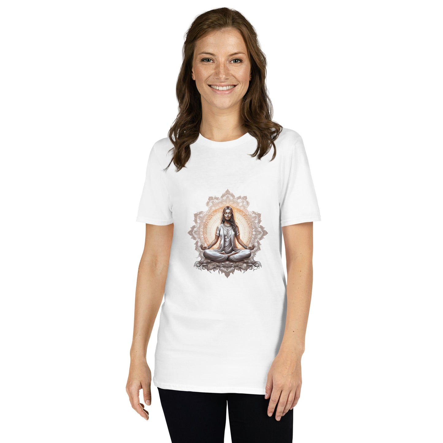 Koszulka unisex z krótkim rękawem „MEDITATION” id: 28 (PREMIUM)