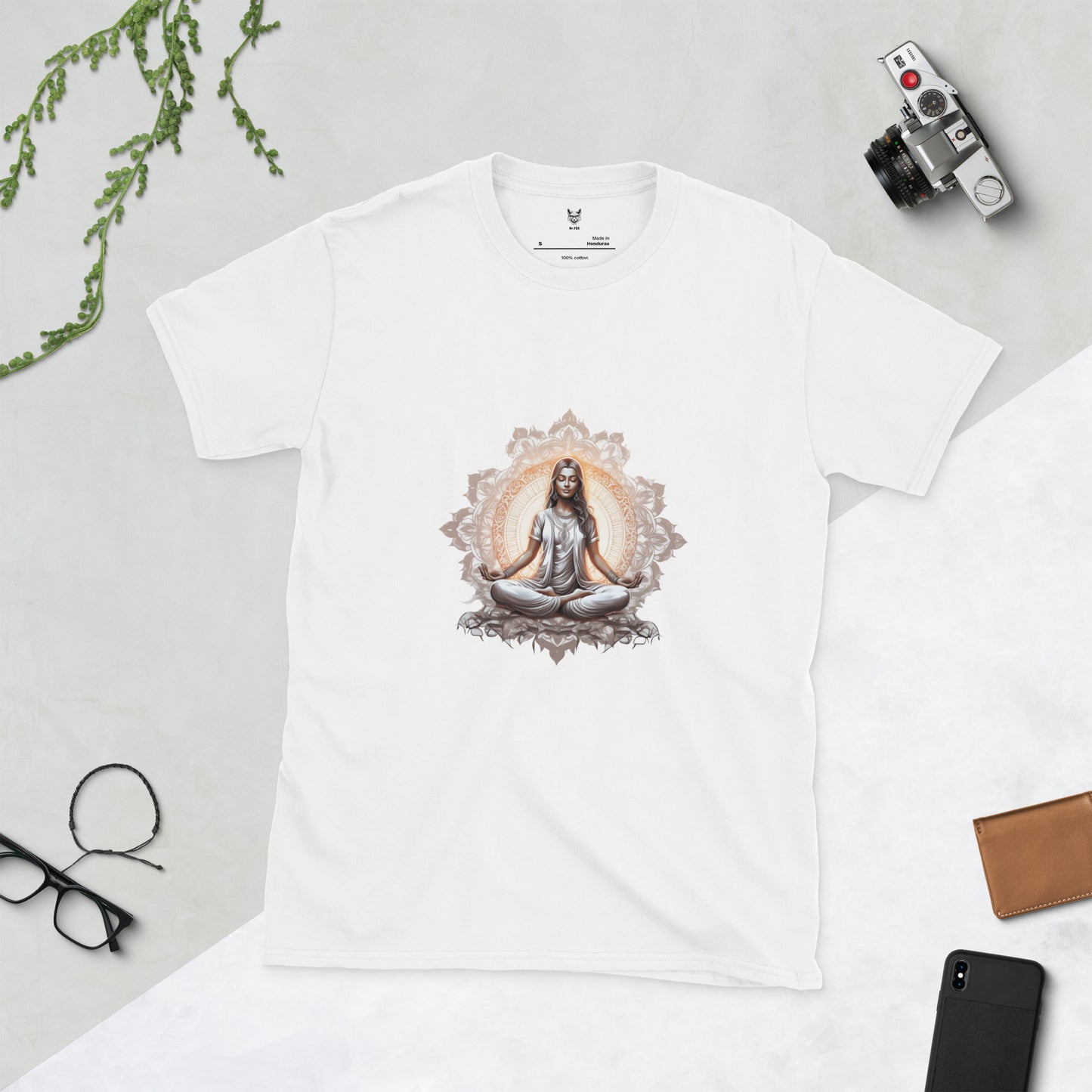 Koszulka unisex z krótkim rękawem „MEDITATION” id: 28 (PREMIUM)