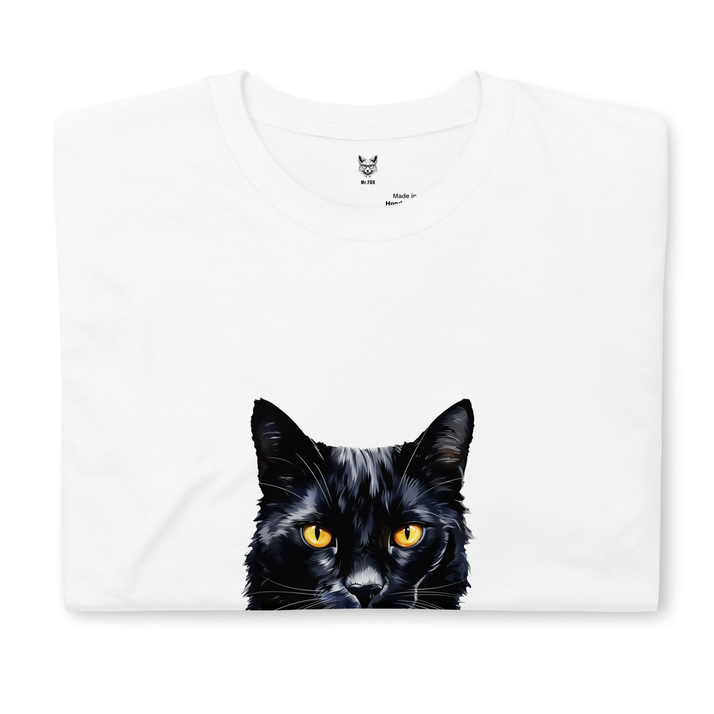 Short-Sleeve Unisex T-Shirt "BLACK CAT" id: 30 (PREMIUM)