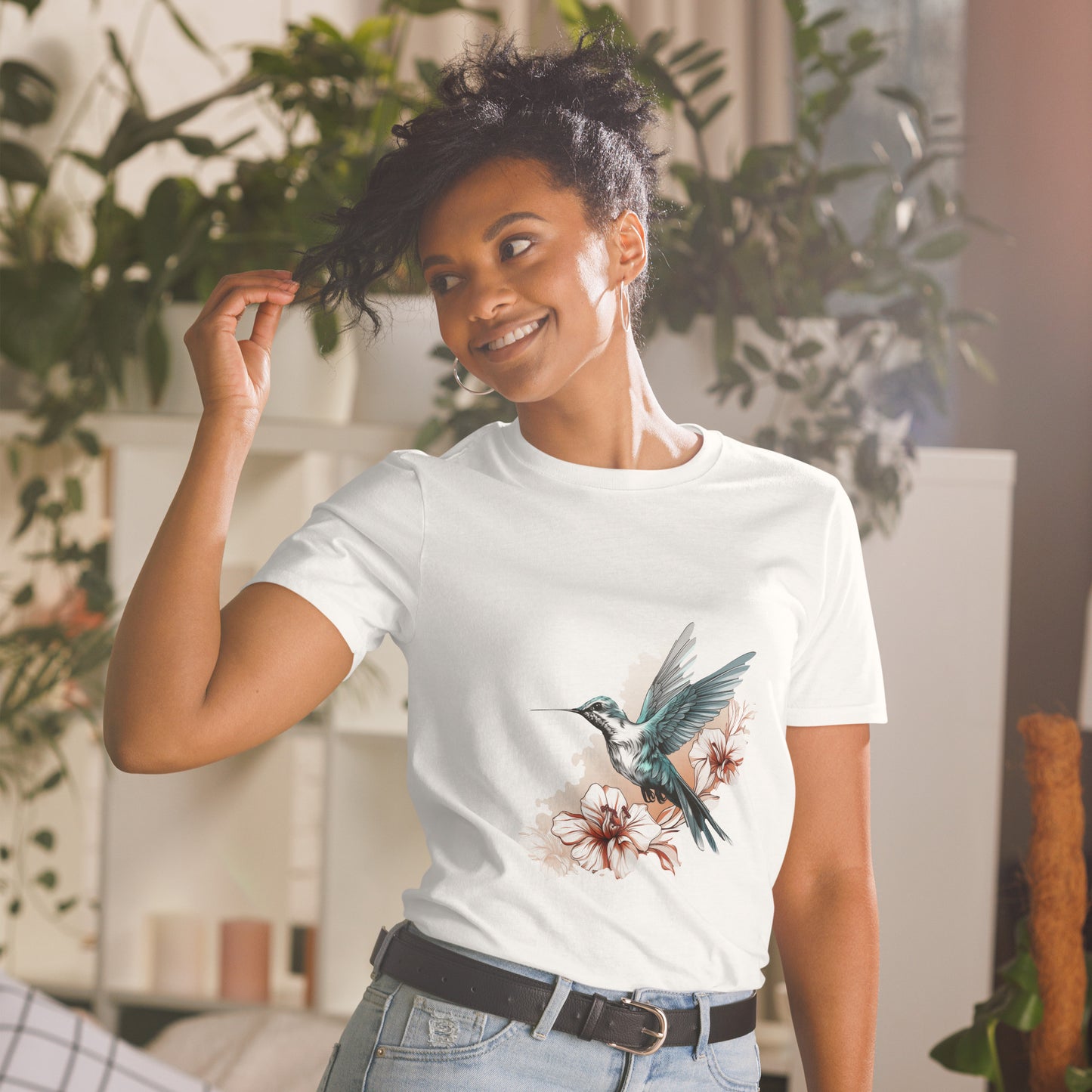 Short-Sleeve Unisex T-Shirt "HUMMINGBRI" id: 67 (PREMIUM)