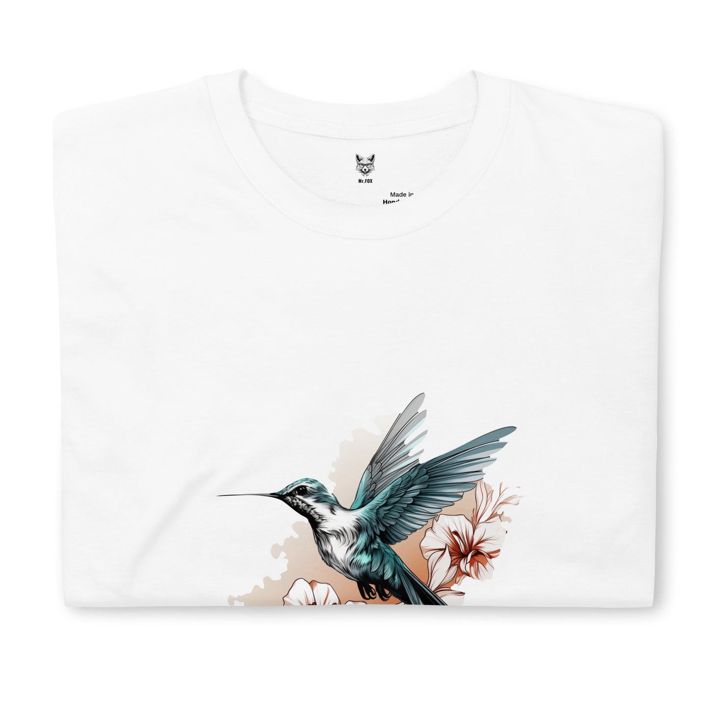 Koszulka unisex z krótkim rękawem „HUMMINGBRI” id: 67 (PREMIUM)