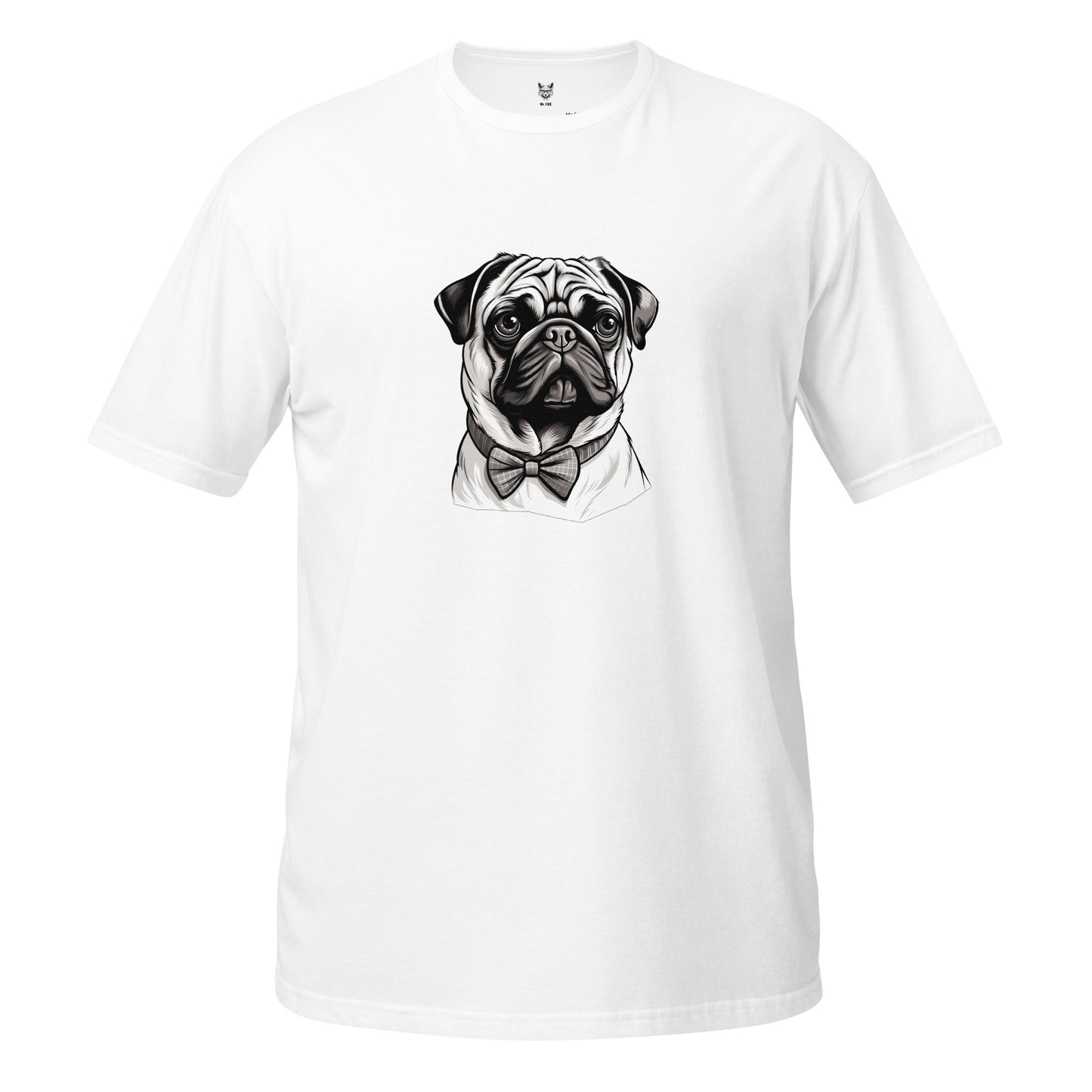 Футболка унисекс с коротким рукавом "DOG PUG" id: 71 (ПРЕМИУМ)