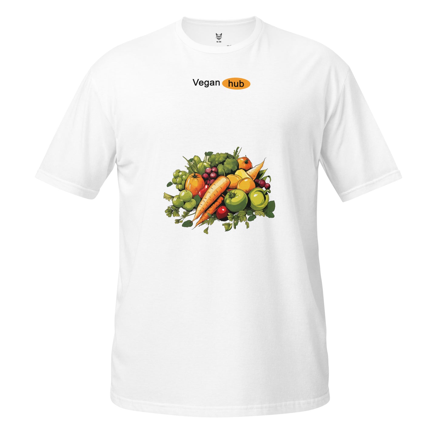 T-shirt unisex z krótkim rękawem „VEGAN HUB” id: 75 (PREMIUM)