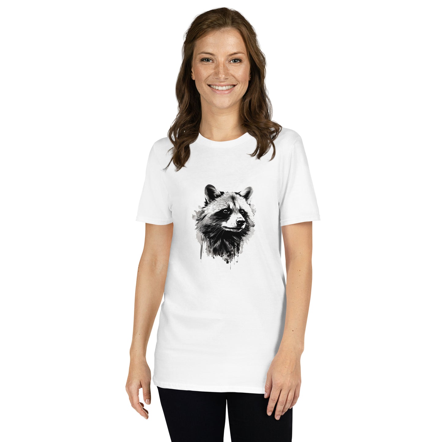 Short-Sleeve Unisex T-Shirt "RACCOON" id: 78 (PREMIUM)